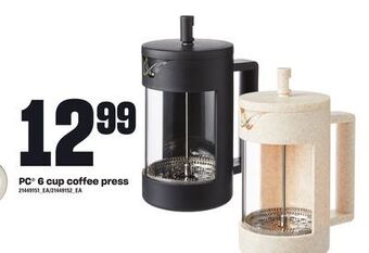 Loblaws Pc® 6 cup coffee press offer