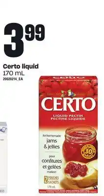 Loblaws Certo liquid, 170 ml offer