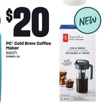 Loblaws Pc® cold brew coffee maker offer