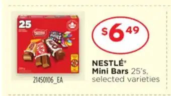 Loblaws Nestlé® mini bars, 25's offer