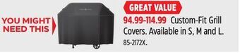 Canadian Tire Vermont castings custom-fit grill covers offer