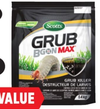 Canadian Tire Scotts grub b gon max in 1.4kg and 3kg sizes offer