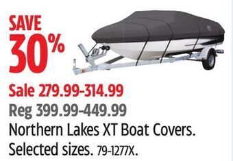 Canadian Tire Northern lakes xt boat covers offer
