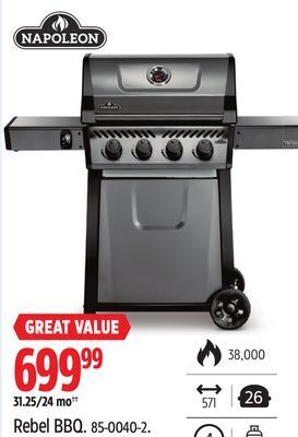 Canadian Tire Napoleon rebel bbq offer
