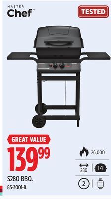 Canadian Tire Master chef s280 bbq offer