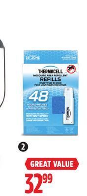 Canadian Tire Thermacell mosquito repellent original refills, 48 hours offer
