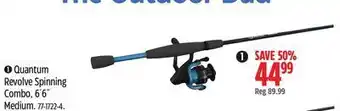 Canadian Tire Zebco quantum revolve spinning combo, 6´6˝ medium offer