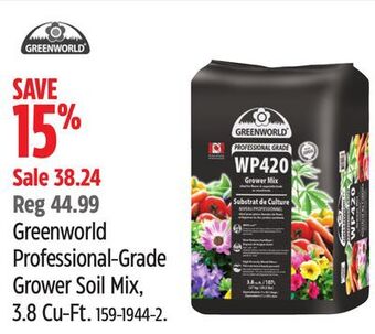 Canadian Tire Greenworld professional-grade grower soil mix, 3.8 cu-ft offer