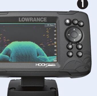 Canadian Tire Lowrance reveal 5x splitshot fish finder with chirp and downscan imaging offer