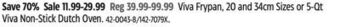 Canadian Tire T-fal viva frypan, 20 and 34cm sizes or 5-qt viva non-stick dutch oven offer