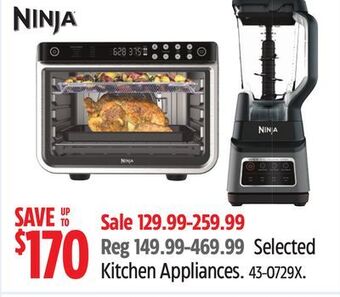 Canadian Tire Ninja selected kitchen appliances offer