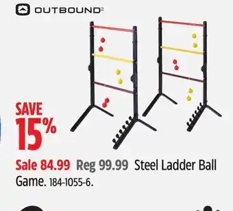 Canadian Tire Outbound steel ladder ball game offer