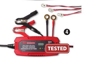 Canadian Tire Motomaster simple series battery chargers offer