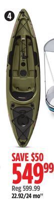 Canadian Tire Sun dolphin journey fishing kayak offer