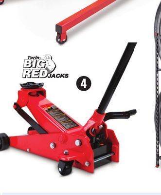 Canadian Tire Big red floor jack with quick start, 3.5-ton offer