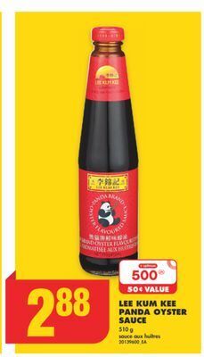 No Frills Lee kum kee panda oyster sauce, 510 g offer