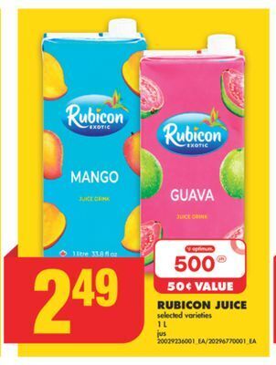 No Frills Rubicon juice, 1 l offer