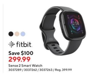 Staples Fitbit sense 2 smart watch offer