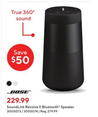 Staples Bose soundlink revolve ii bluetooth speaker offer