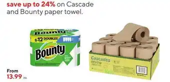 Staples Bounty paper towel offer