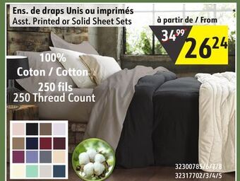 Sushi Shop Asst. printed or solid sheet sets offer