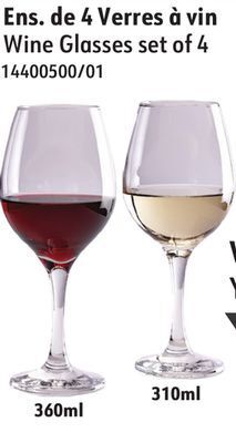 Sushi Shop Wine glasses set of 4 offer