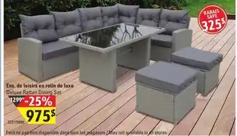 Sushi Shop Deluxe rattan dining set offer
