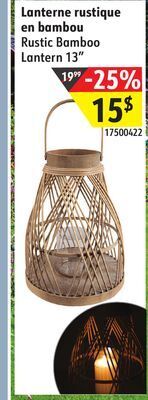 Sushi Shop Rustic bamboo lantern 13 offer