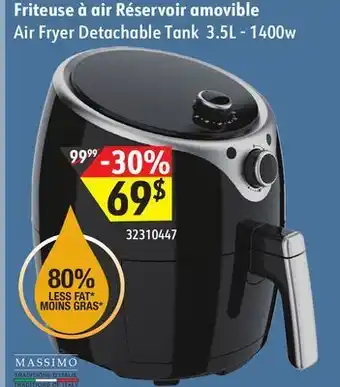 Sushi Shop Massimo air fryer detachable tank 3.5l - 1400w offer