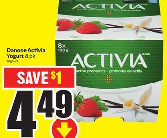 Chalo FreshCo Danone activia yogurt 8 pk offer
