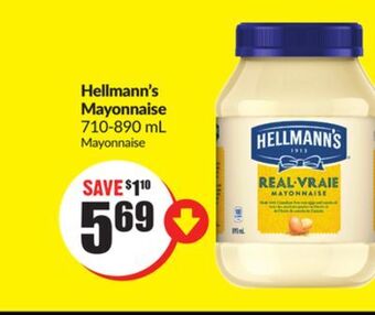 Chalo FreshCo Hellmann's mayonnaise 710-890 ml offer