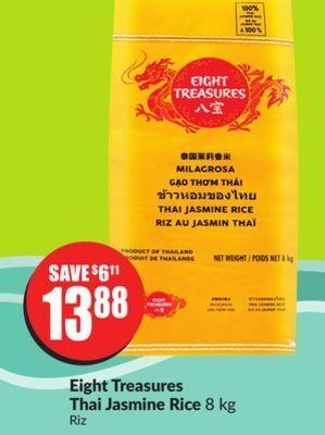 Chalo FreshCo Eight treasures thai jasmine rice 8 kg offer