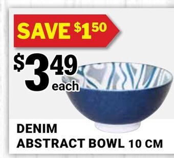 M & M Food Market Denim abstract bowl offer