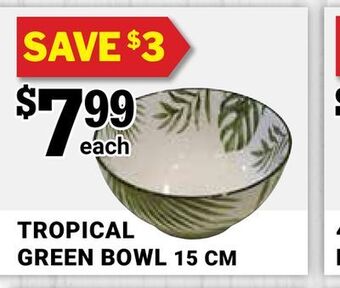 M & M Food Market Tropical green bowl 15 cm offer