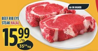 Marché Adonis Beef rib eye steak halal offer