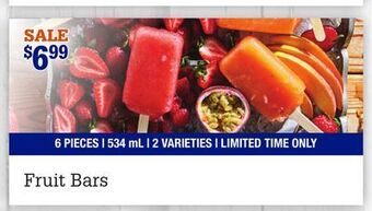 M & M Food Market Fruit bars offer