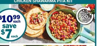 M & M Food Market Chicken shawarma pita kit offer
