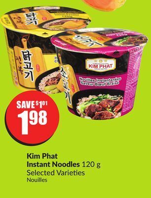 FreshCo Kim phat instant noodles 120 g selected varieties offer