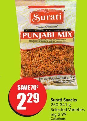 FreshCo Surati snacks 250-341 g selected varieties offer
