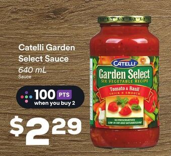 FreshCo Catelli garden select sauce 640 ml offer