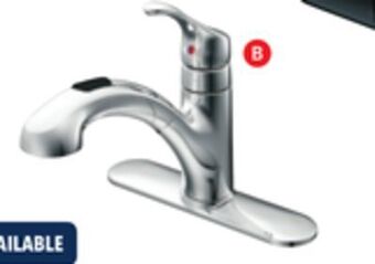 RONA Moen renzo pull-out kitchen faucet chrome finish offer