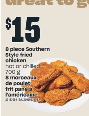 Valu-mart 8 morceaux de poulet frit pané à l'américaine, 700 g offer