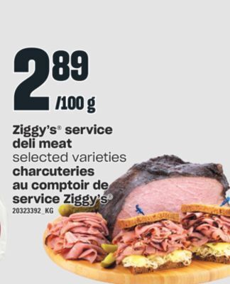 Valu-mart Charcuteries au comptoir de service ziggy's offer