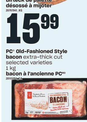 Valu-mart Bacon à l'ancienne pc 1 kg offer