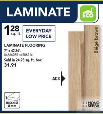 RONA Mono serra laminate flooring 7 x 47.24. offer
