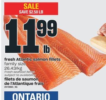 Valu-mart Filets de saumon de l'atlantique frais offer