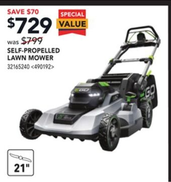 RONA Ego self-propelled lawn mower offer