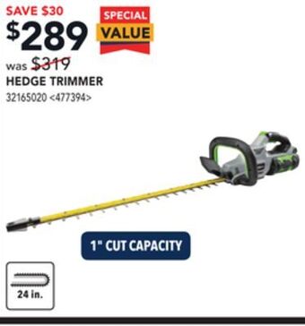 RONA Ego hedge trimmer offer
