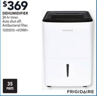 RONA Frigidaire dehumidifier offer