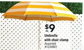 Giant Tiger Umbrella with chair clamp offer